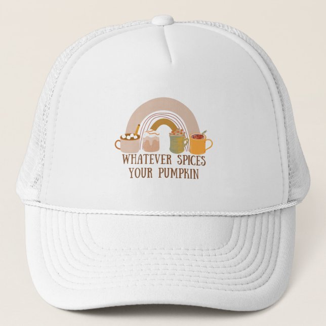 Casquette Quels que soient les épices de votre Citrouille (Devant)