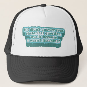 Casquette Questions rhétoriques Grammaire amusante