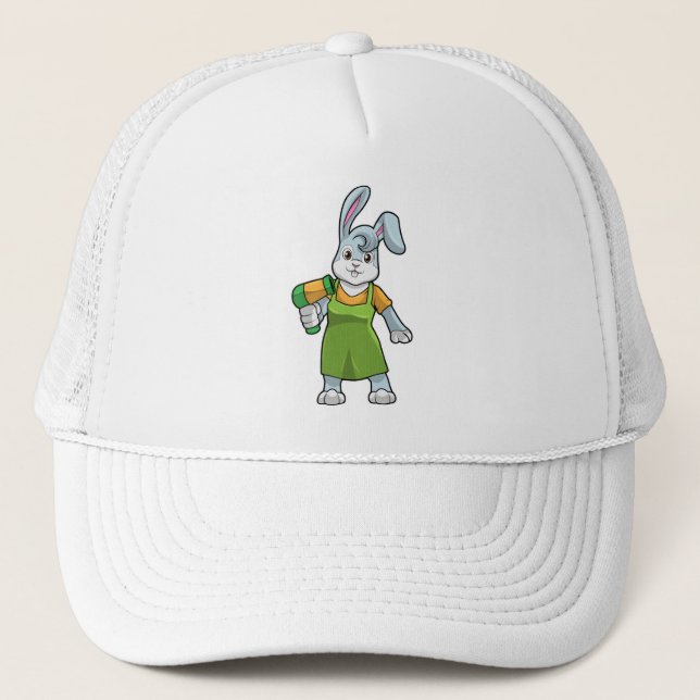 Casquette Rabbit comme coiffeur avec sèche-cheveux (Devant)