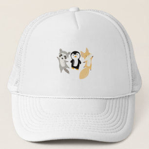 Casquette Raccoon Penguin Fox Funny Animaux Pour Enfants