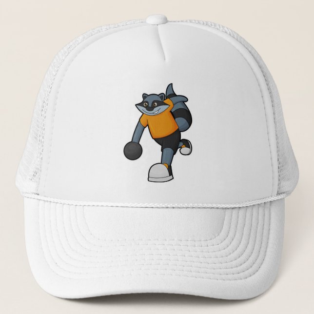 Casquette Racoon à Bowling avec Bowling (Devant)