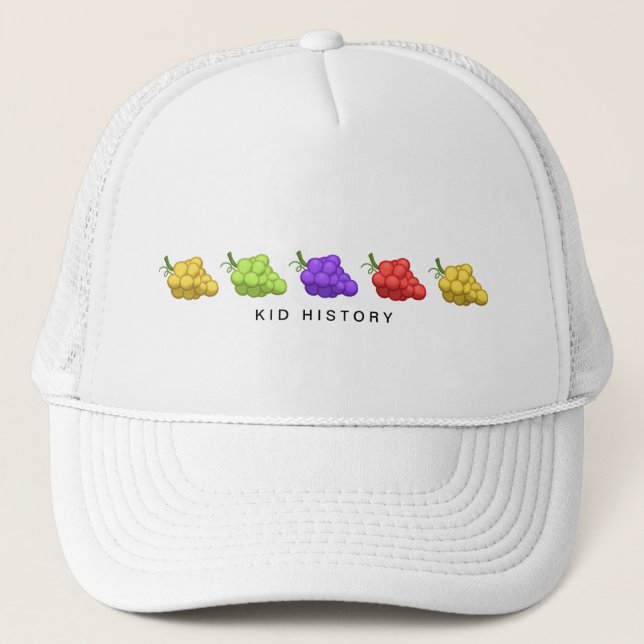 Casquette Raisins d'histoire d'enfant (Devant)