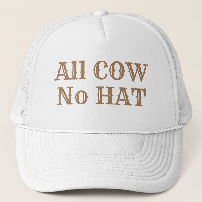 Casquette Ranchers de la nouveauté drôle TOUS VOIR AUCUN CAS (Devant)