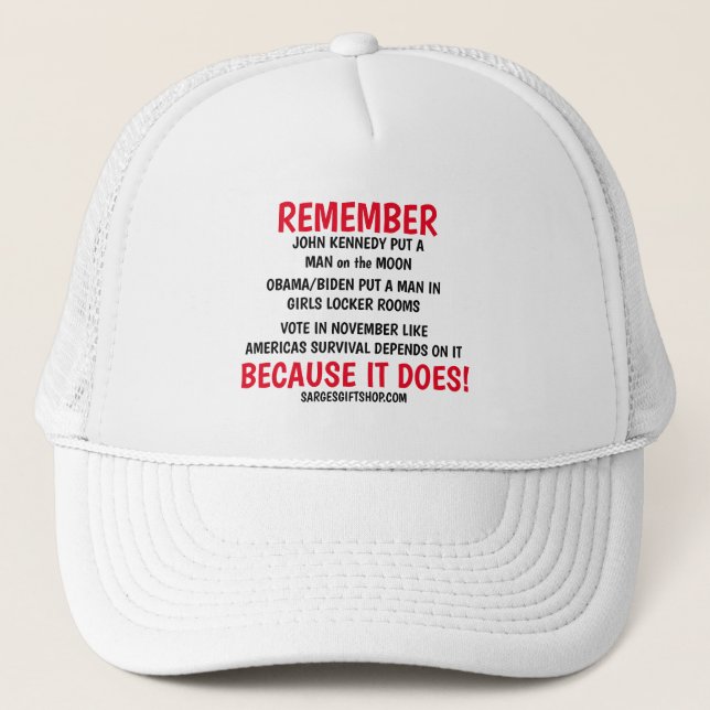 CASQUETTE RAPPELEZ-VOUS DE VOTER (Devant)