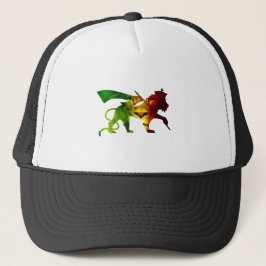 Casquette RASTA Lion de Juda | Rouge Or Vert