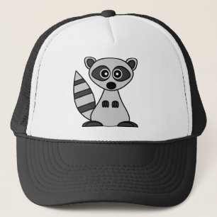 Casquette Raton laveur mignon de bande dessinée