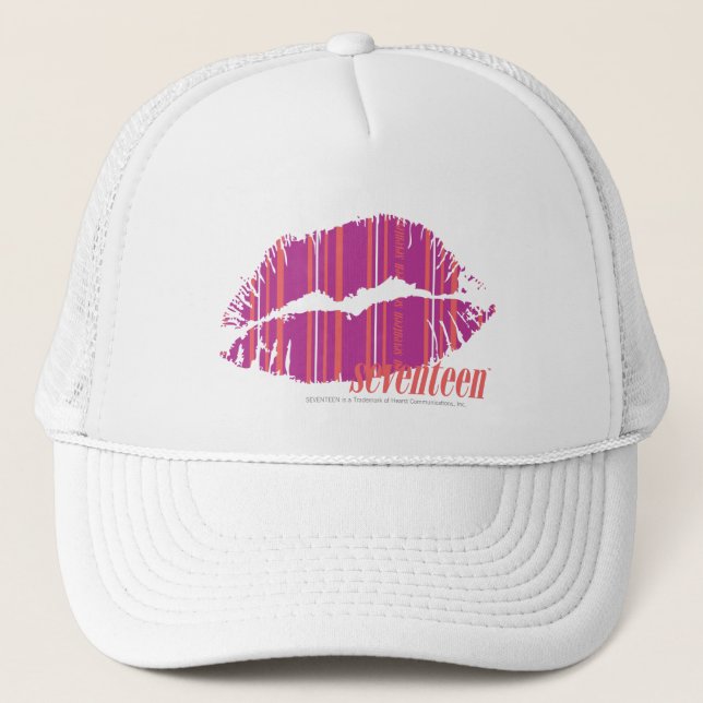 Casquette Rayures minces pourpres (Devant)