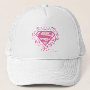 Casquette Rayures roses de Supergirl