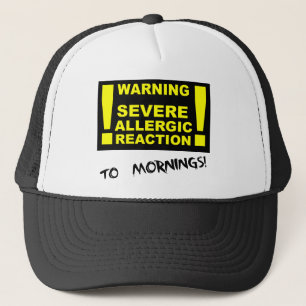 Casquette Réactions allergiques graves au bouchon drôle du m