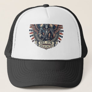 Casquette Reaper Chrome Patriotique Squelette de Patriote So