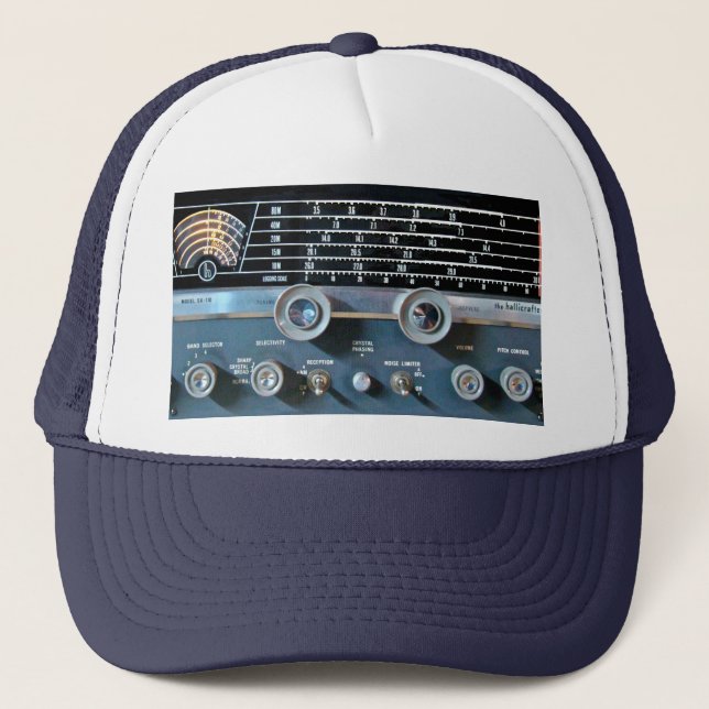Casquette Récepteur radio vintage à ondes courtes (Devant)