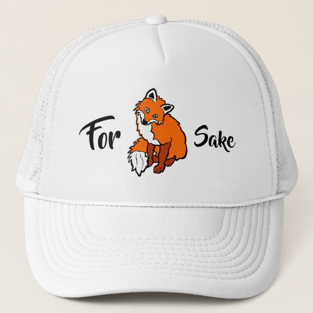 Casquette Red Fox, pour l'amour drôle personnalisable (Devant)