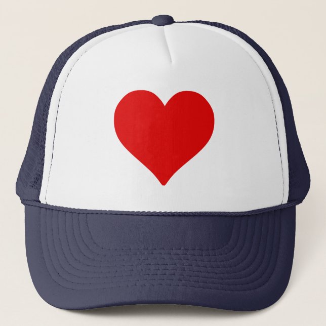 Casquette Red Heart Shape Love Classic Simple Minimalisme (Devant)