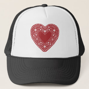 Casquette Red Lace Heart