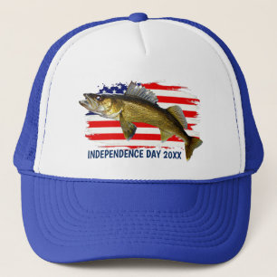 Casquette Red, White and Blue Walleye Pike