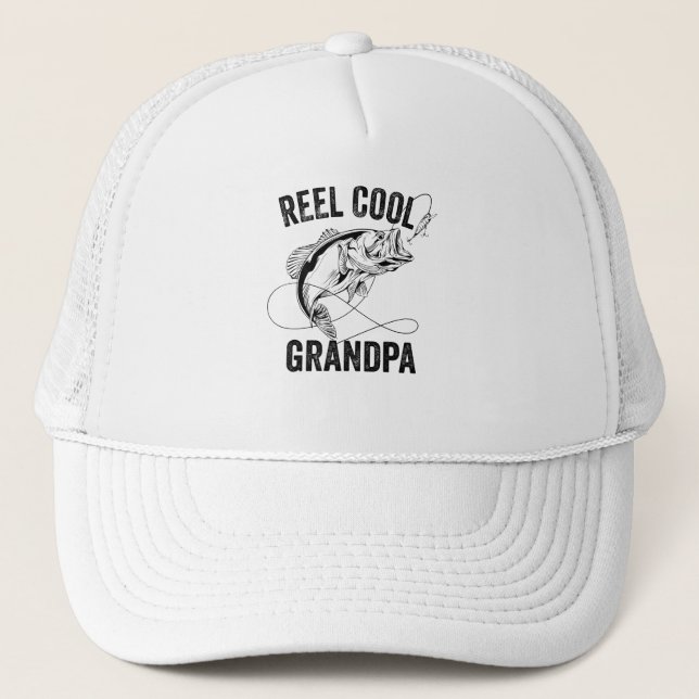 Casquette Reel Cool Grand-pa Retro Fête des pères Cadeau de  (Devant)