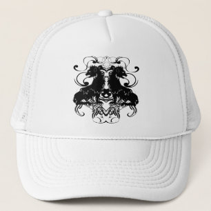 Casquette Réélaboration de lions vintage avec des volutes