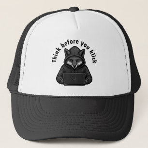 Casquette Réfléchissez avant de cliquer - Cybersécurité