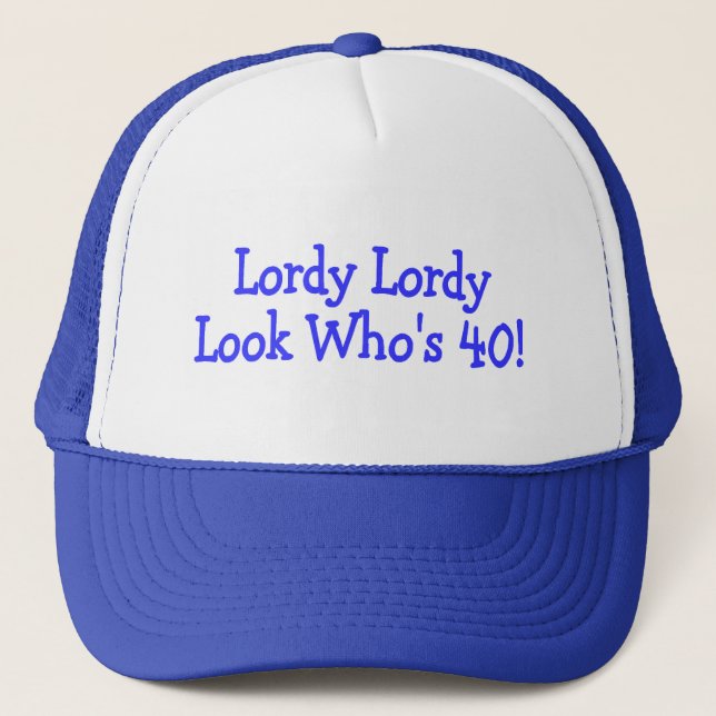 Casquette Regard Whos de Lordy Lordy bleu de 40 (Devant)