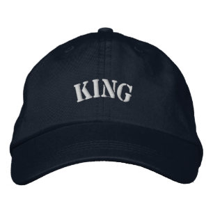 Casquette réglable confortable brodée Navy King