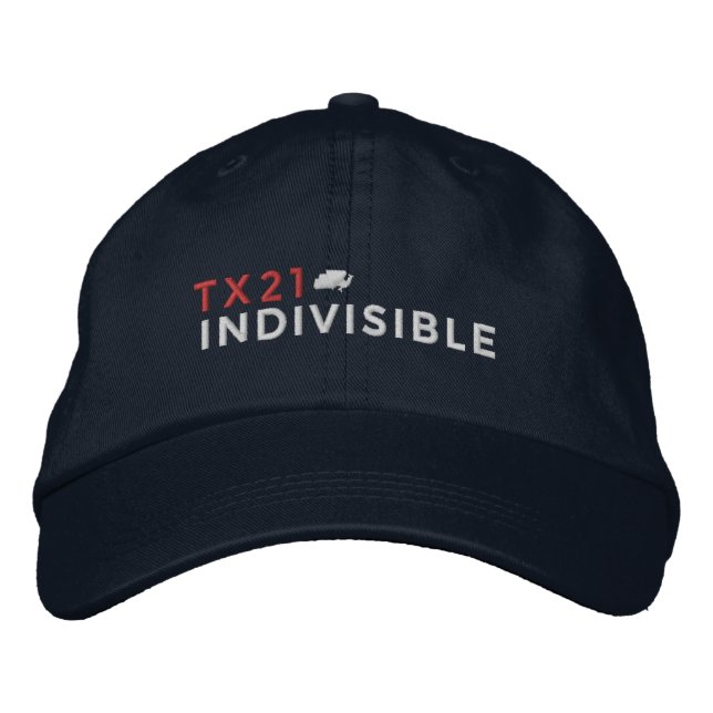 Casquette réglable de marine brodé avec le logo (Devant)