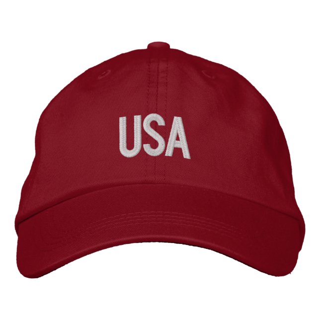 Casquette réglable personnalisé américain (Devant)