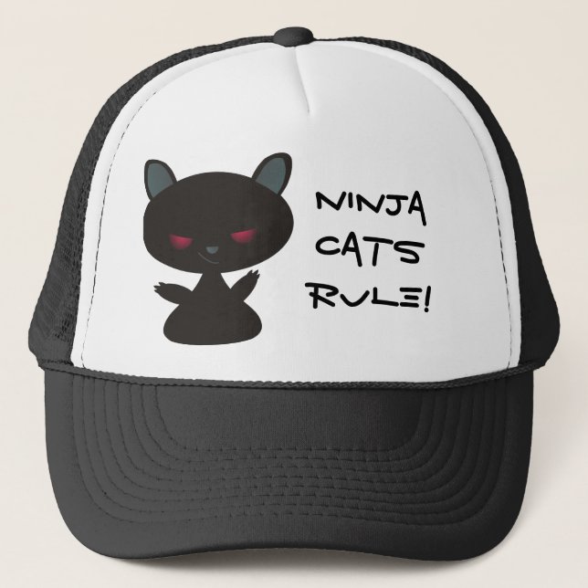 Casquette Règle de chats de Ninja ! (Devant)