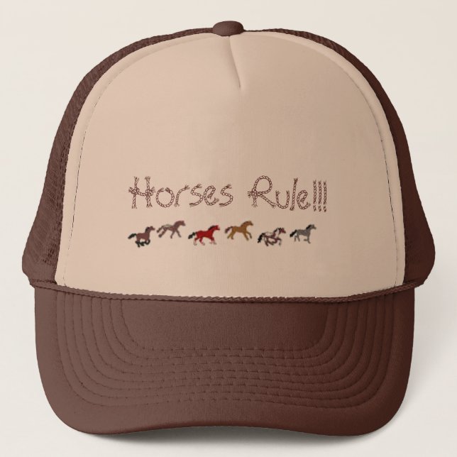 Casquette Règle de chevaux ! ! ! (Devant)