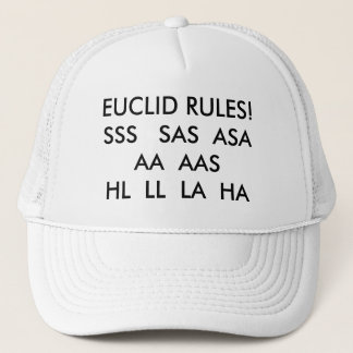 CASQUETTE RÈGLES D'EUCLID ! HL DE SSS SAS ASA AA AAS LL…