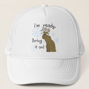 Casquette Reindeer prêt pour les T-shirts et cadeaux de Noël