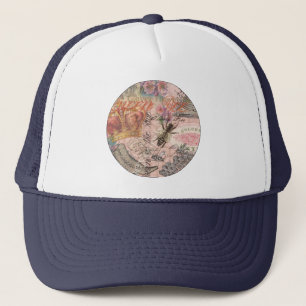 Casquette Reine Abeille Vintage Beau Collage