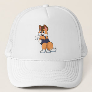 Casquette Renard à la natation avec maillot de bain