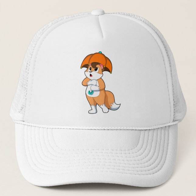 Casquette Renard avec parapluie (Devant)