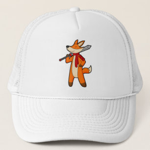 Casquette Renard en guerrier avec épée et écharpe