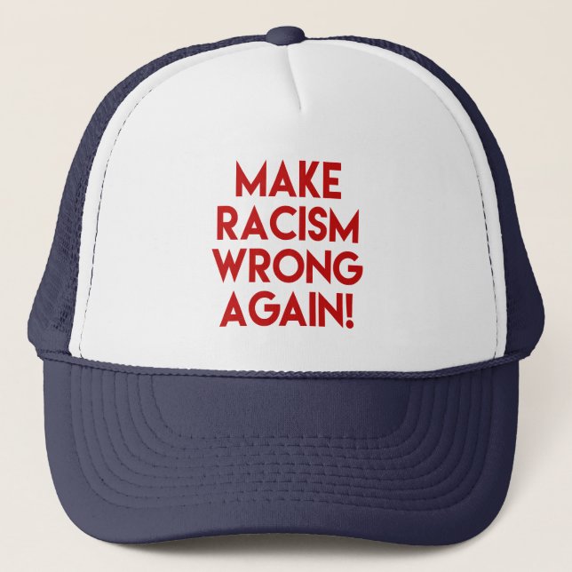 Casquette Rendez le racisme faux ! Manifestation contre le r (Devant)