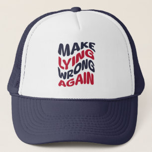 Casquette Rendre drôle le mensonge politique patriotique