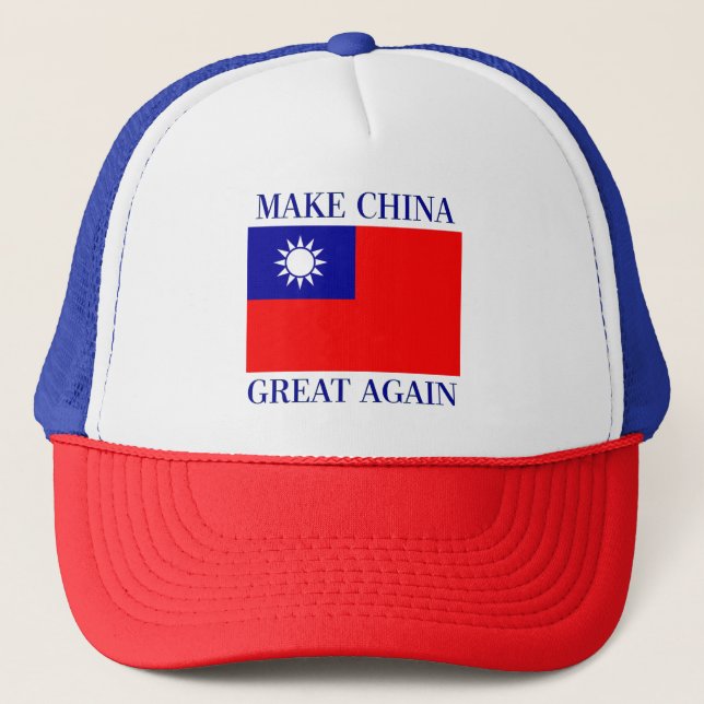 Casquette Rendre sa grandeur à la Chine - République de Chin (Devant)
