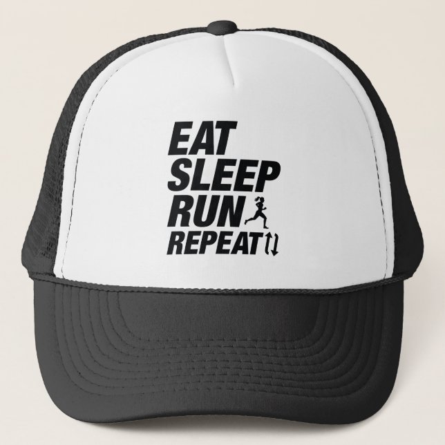 Casquette Répéter la course de sommeil (Devant)