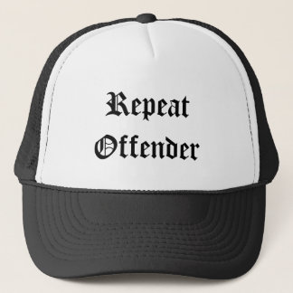 CASQUETTE RÉPÉTER LE DÉLINQUANT