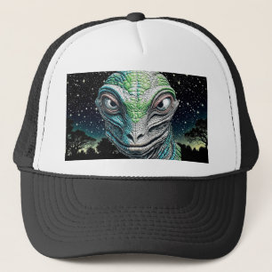 Casquette Reptilian Lizard Homme Alien Extraterrestre En cou
