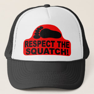 Casquette RESPECT rouge le SQUATCH ! Logo - nouveau coup