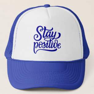 Casquette Restez bleu positif