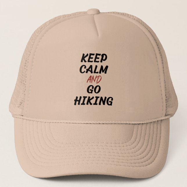Casquette Restez Calme Et Allez Randonnée (Devant)