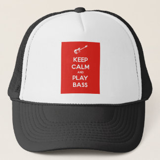 Casquette Restez calme et jouer basse