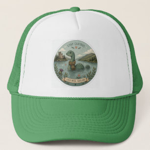 Casquette Restez Curieux Cozy Cryptide Nessie Monstre du Loc