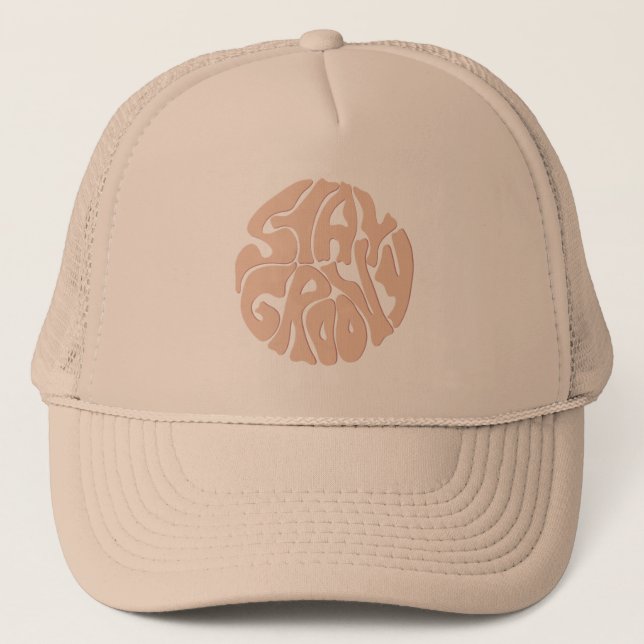 Casquette Restez Super Retro Beige (Devant)