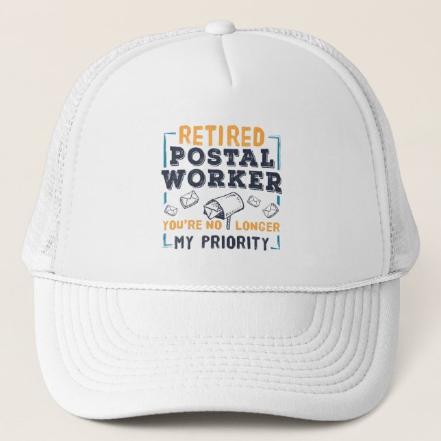 Casquette Retraite des travailleurs postaux Ma priorité Retr (Devant)
