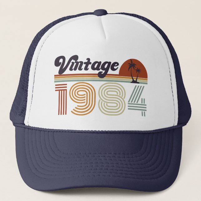 Casquette Retro 41e anniversaire, Vintage 1984 (Devant)