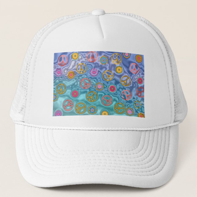 Casquette Retro 60s paisible Vagues d'océan Cadeaux (Devant)