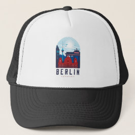 Casquette Retro Berlin Skyline Allemagne